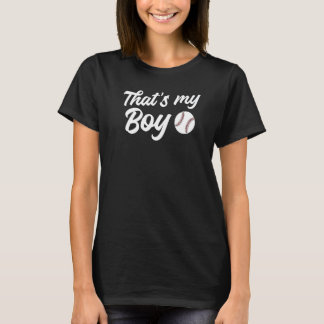 Baseball Parents Graphic Baseball dat is mijn jong T-shirt
