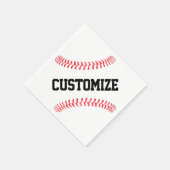 Baseball Partij of Team Banket Aangepaste Tekst Sp Servet (Hoek)