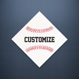 Baseball Partij of Team Banket Aangepaste Tekst Sp Servet