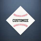 Baseball Partij of Team Banket Aangepaste Tekst Sp Servet