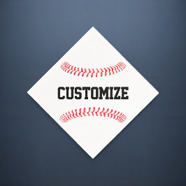 Baseball Partij of Team Banket Aangepaste Tekst Sp Servet