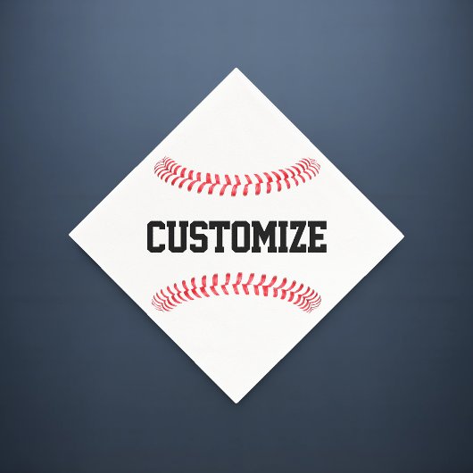 Baseball Partij of Team Banket Aangepaste Tekst Sp Servet