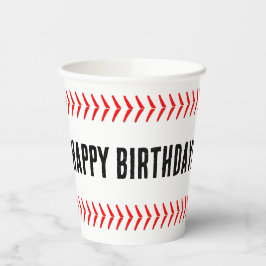 Baseball Party aangepaste tekst gepersonaliseerd Papieren Bekers
