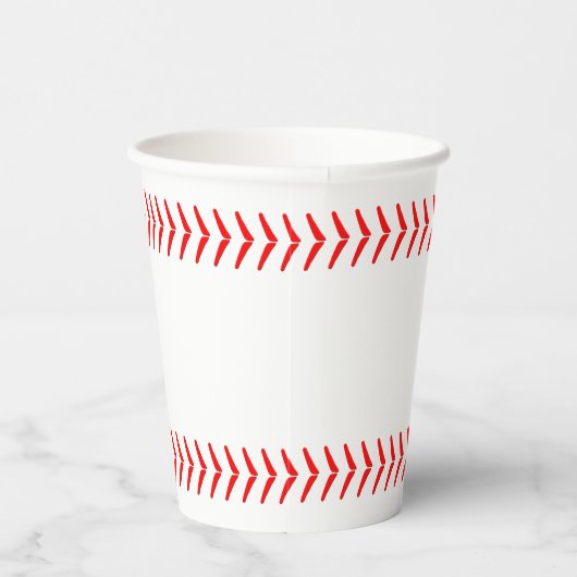 Baseball Party aangepaste tekst gepersonaliseerd Papieren Bekers (Rechts)