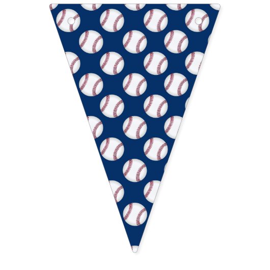 Baseball Party Blue Red Bunting Flag Vlaggetjes (Derde vlag)