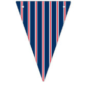 Baseball Party Blue Red Bunting Flag Vlaggetjes (Eerste vlag)