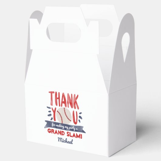Baseball Party Favor Box Bedankdoosjes (Geopend)