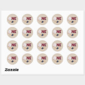 Baseball Party Favor Label  Baseball Sticker (Vel)