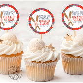 Baseball Party Favor Round Sticker