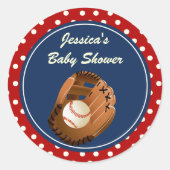 Baseball Party Favor Stickers (Voorkant)
