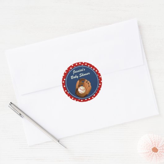 Baseball Party Favor Stickers (Envelop)