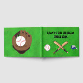 Baseball Party Guest Book Gastenboek (Volledig)