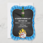 Baseball Party Kaart (Achterkant)