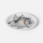 Baseball Party Papieren Bordje (Gekanteld)