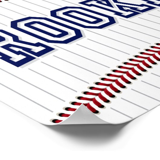 Baseball Party ROOKIES Sign Print (Hoek)