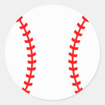 Baseball Party Sticker, Birthday Sticker