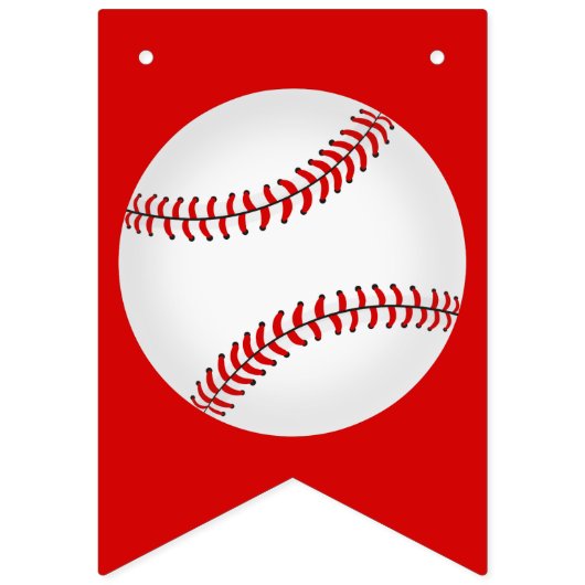 Baseball Party Vlaggetjes (Eerste vlag)