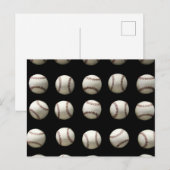 Baseball Patroon Briefkaart (Voorkant / Achterkant)