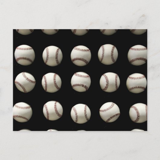 Baseball Patroon Briefkaart (Voorkant)