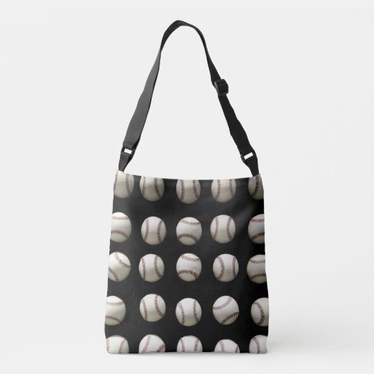 Baseball Patroon Crossbody Tas (Achterkant)