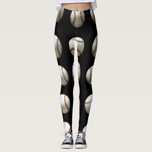 Baseball Patroon Leggings (Voorkant)