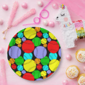 Baseball Patroon Papieren Bordje (Feest)