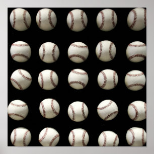 Baseball Patroon Poster