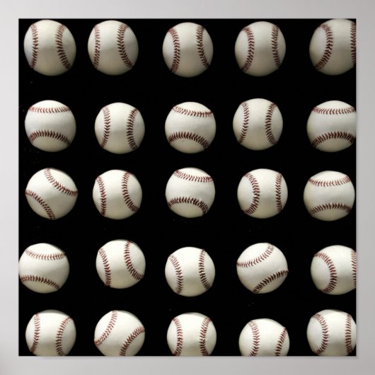 Baseball Patroon Poster (Voorkant)