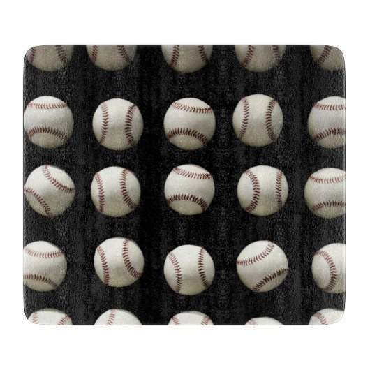 Baseball Patroon Snijplank (Voorkant)