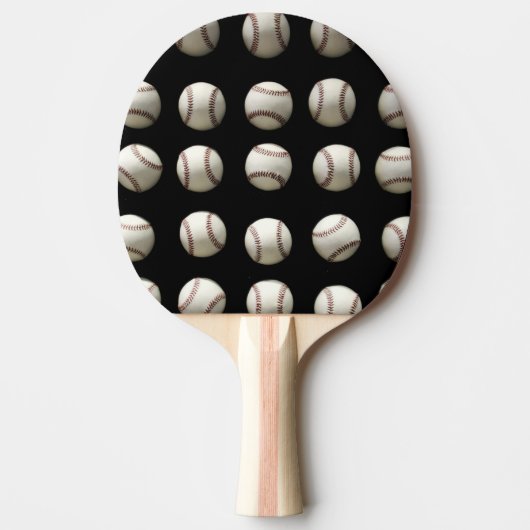 Baseball Patroon Tafeltennisbatje (Voorkant)
