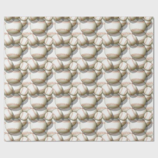 Baseball Pattern All Occasion Cadeaupapier (Vlak)