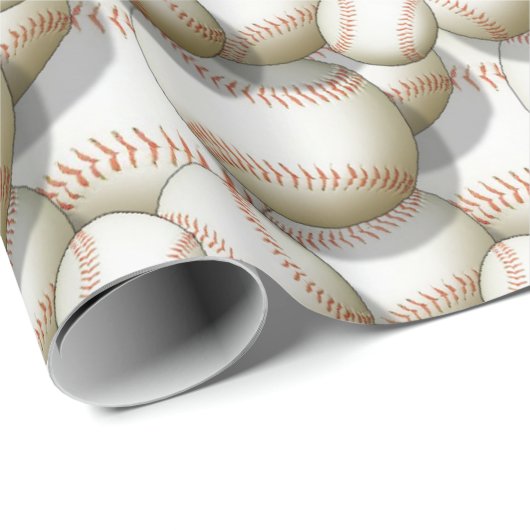 Baseball Pattern All Occasion Cadeaupapier (Rol Hoek)