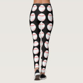 Baseball Pattern Leggings vrouwen (Achterkant)