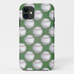 Baseball Pattern on Green Case-Mate iPhone Case