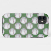 Baseball Pattern on Green Case-Mate iPhone Case (Achterkant (horizontaal))