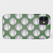Baseball Pattern on Green Case-Mate iPhone Case (Achterkant (horizontaal))