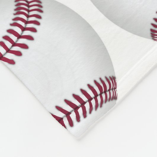 Baseball Pattern Personalized Fleece Blanket Deken (Hoek)
