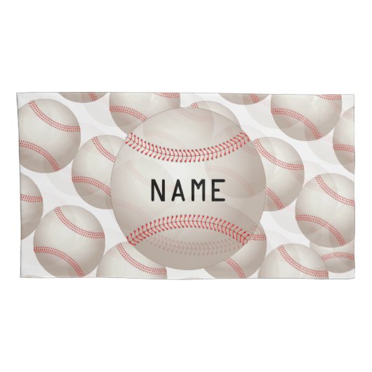 Baseball Pattern Pillowcases Kussensloop (Achterkant-Rechts)