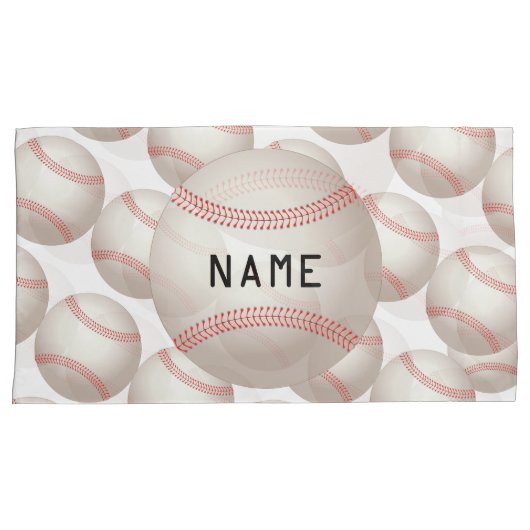 Baseball Pattern Pillowcases Kussensloop (Voorkant-Rechts)