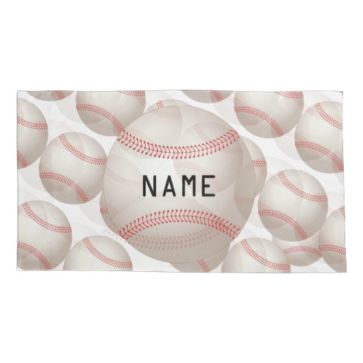 Baseball Pattern Pillowcases Kussensloop (Achterkant-Links)