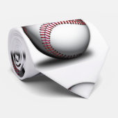 Baseball Pattern-Stropdassen Stropdas (Opgerold)