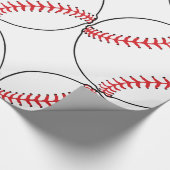 Baseball Pattern Wrapping Paper Cadeaupapier (Hoek)