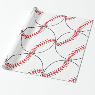 Baseball Pattern Wrapping Paper Cadeaupapier