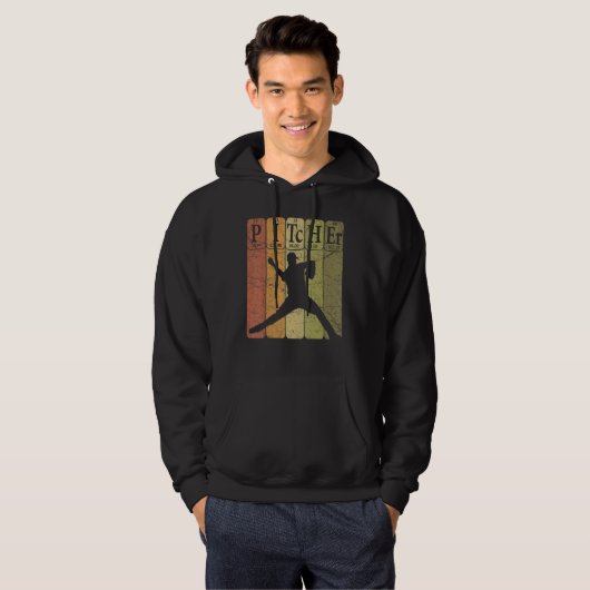 Baseball Periodic Table Elements Nerd Baseball Pit Hoodie (Voorkant volledig)