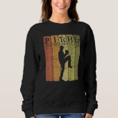 Baseball Periodic Table Elements Nerd Baseball Pit Trui (Voorkant)