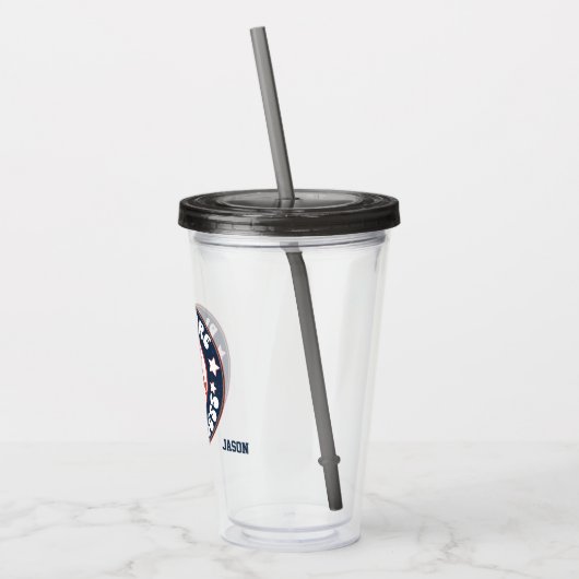 Baseball Personalized Acryltumbler Acryl Drinkbeker (Links)