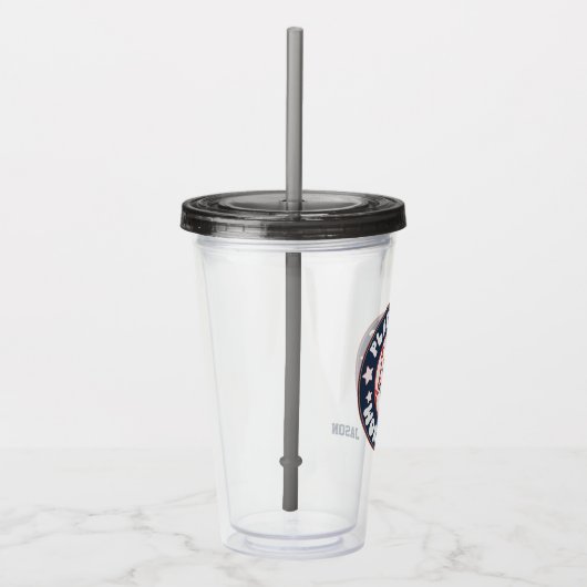 Baseball Personalized Acryltumbler Acryl Drinkbeker (Rechts)