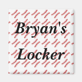 Baseball Personalized Locker Magneet