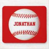 Baseball Personalized Mousepad Muismat (Voorkant)