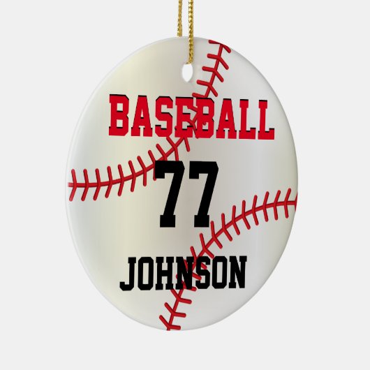 Baseball Personalized Ornament (Rechts)